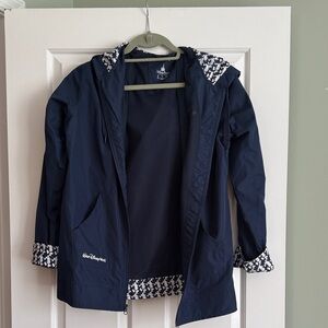 Disney Parks Navy Jacket with Mickey Mouse Patterned Accents